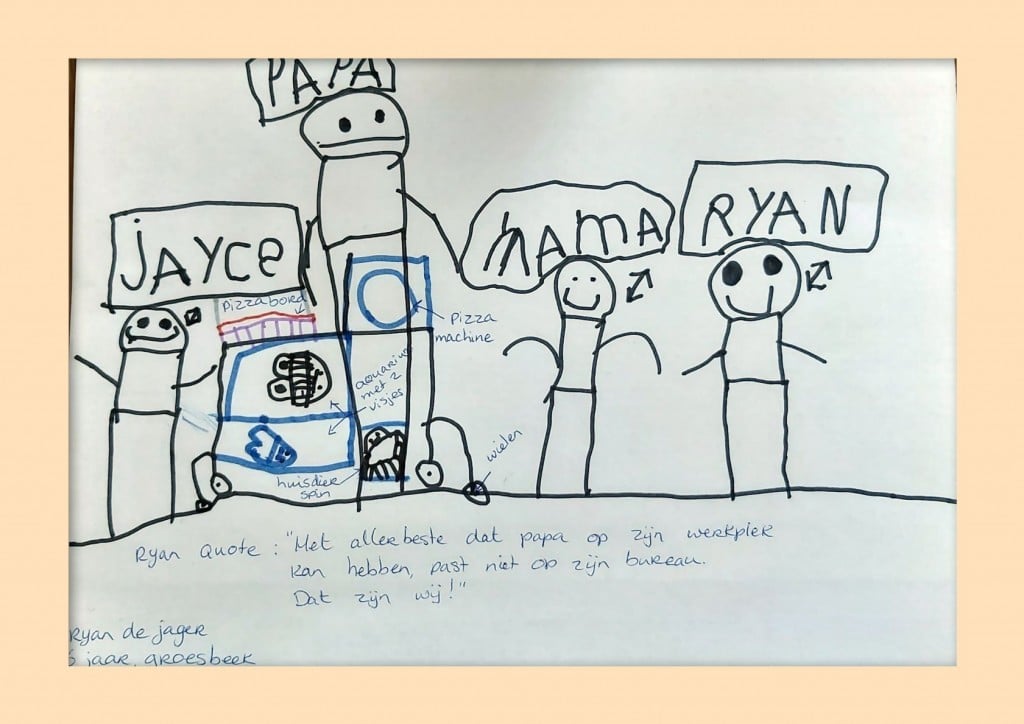 Ryan tekening voor Viking wedstrijd geillustreerd door Marloes de Vries